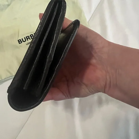 Burberry Beige and Black/brown Plaid Wallet - Picture 6 of 12